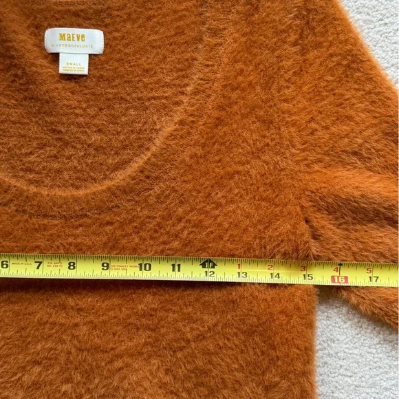 Maeve Scoop Neck Eyelash Sweater Tee size S - Picture 4 of 7